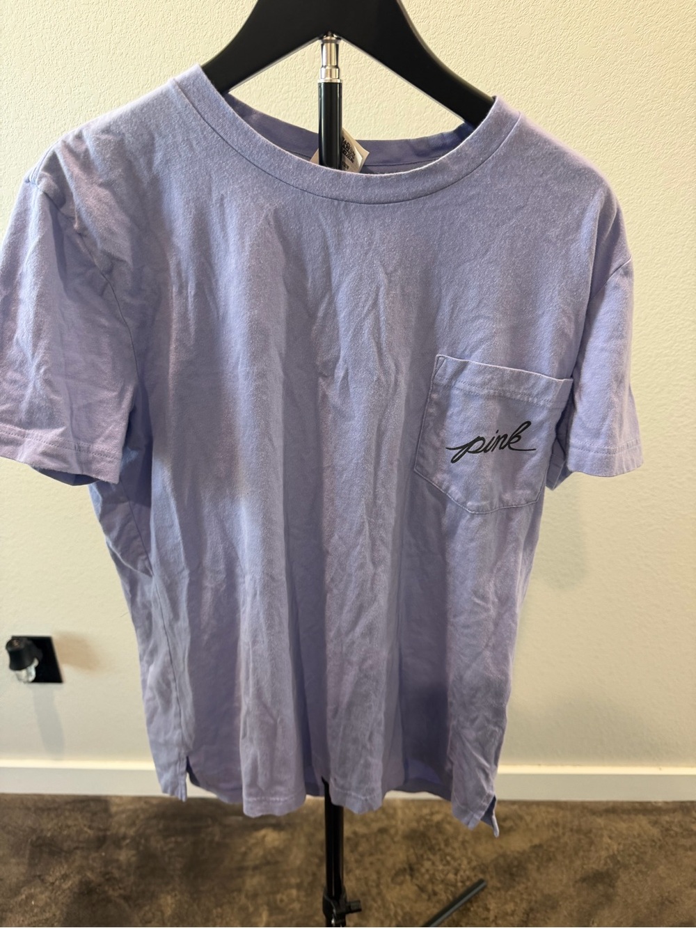Y2K women’s  Victoria's Secret Brand Lavender Pocket Tee - women